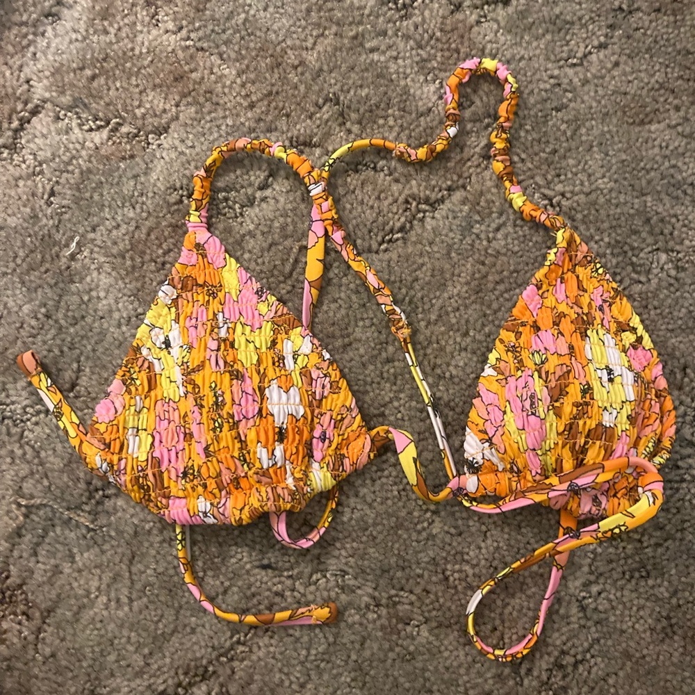 Flower print bathing suit size xs